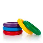 Throwing and tennis rings 18 cm, set of 5
