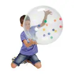 Activity ball with colourful balls,  50 cm