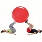 GYMNIC exercise ball,  120 cm, red
