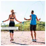 Image shows Skipping rope with counter, adjustable, 280 cm