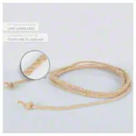 Swing rope made of hemp with reinforced centre, 280 cm