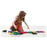 Beanbags with numbers-set, 12x12 cm, 15 pieces.