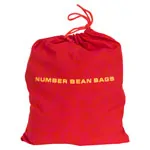 Beanbags with numbers-set, 12x12 cm, 15 pieces.