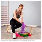 Image shows Juggling veils, 140x140 cm