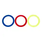 Juggling rings made of plastic  32 cm, set of 3
