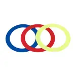 Juggling rings made of plastic  32 cm, set of 3