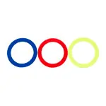 Image shows Juggling rings made of plastic � 32 cm, set of 3