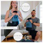 Exerbell foldable kettlebell, fillable up to 14 kg