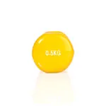 Hand-held dumbbell, 0.5 kg, yellow, one piece