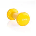 Hand-held dumbbell, 0.5 kg, yellow, one piece