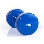 Dumbbell, 4 kg, blue, one piece