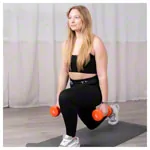 Hand-held dumbbells, 5 kg, orange, one piece