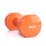 Hand-held dumbbells, 5 kg, orange, one piece