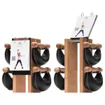 NOHrD Swing Tower incl. 8 Swing dumbbells, 40 kg, oak