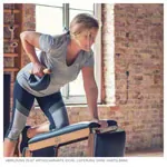 Image shows NOHrD Swing Tower incl. 8 Swing dumbbells, 40 kg, oak