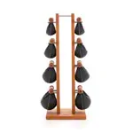 NOHrD Swing Tower incl. 8 Swing dumbbells, 40 kg, cherry