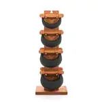 NOHrD Swing Tower incl. 8 Swing dumbbells, 40 kg, cherry