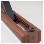 NOHrD training bench, WeightBench, walnut, imitation leather