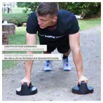 Image shows Sport-Tec rotating pushup handles, pair