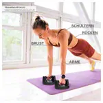 Image shows Sport-Tec rotating pushup handles, pair