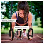 Sport-Tec outdoor gymnastic rings made of plastic incl. adjustable straps