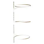 Ball holder for 3 gym balls, adjustable, white