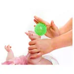 Spiky Massage Ball,  7 cm, neon-green, soft