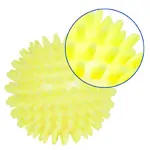 Spiky Massage Ball,  8 cm, neon-yellow, soft