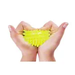 Spiky Massage Ball,  8 cm, neon-yellow, soft