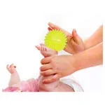 Spiky Massage Ball soft, Set of 3: 1x  8 cm,  9 cm,  10 cm