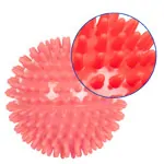 Spiky Massage Ball,  9 cm, red, medium