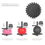 Spiky Massage Ball,  9 cm, red, medium