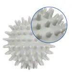 Spiky Massage Ball,  7 cm, pale gray , hard