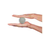 Spiky Massage Ball,  7 cm, pale gray , hard