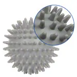 Spiky Massage Ball,  8 cm, gray , hard