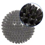 Spiky Massage Ball,  10 cm, black, hard