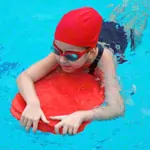 Swimming board junior made of PE foam, 34x21x3 cm