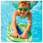 BECO-SEALIFE kickboard swimming board SHARKY, 47x31x3,6 cm, green