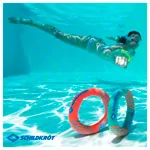Schildkrt Diving rings with sand filling, set of 3,  14 cm