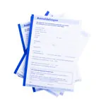 Image shows Registration, 5 blocks of 50 sheets (250 sheets), DIN A5