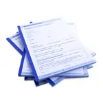 Image shows Registration, 5 blocks of 50 sheets (250 sheets), DIN A5