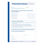 Copy of prevention contract, 1 block of 100 sets (200 sheets), DIN A5