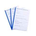 Image shows Notification to the prescribing doctor, 5 blocks of 50 sheets (250 sheets), A5