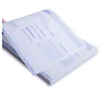 Image shows Receipt book, 5 blocks of 100 sheets (500 sheets), DIN A6 landscape