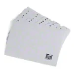 Card index set, 202-pcs., made of wood max. 900 cards (A5) incl. 200 flashcards & register,