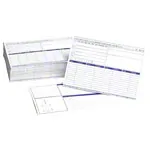 Card index set, 202-pcs., made of wood max. 900 cards (A5) incl. 200 flashcards & register,