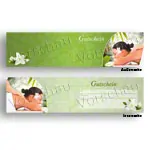 Voucher - wellness - , 25 pieces, DIN long format