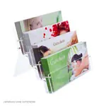 Image shows Voucher stand 4-fold made of acrylic glass