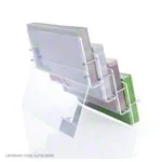 Image shows Voucher stand 4-fold made of acrylic glass
