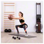 TOGU medicine ball made of Ruton,  28 cm, 1.5 kg, brown
